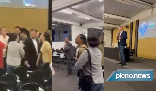 Porta-voz israelense enfrenta protestos durante palestra em Goiás