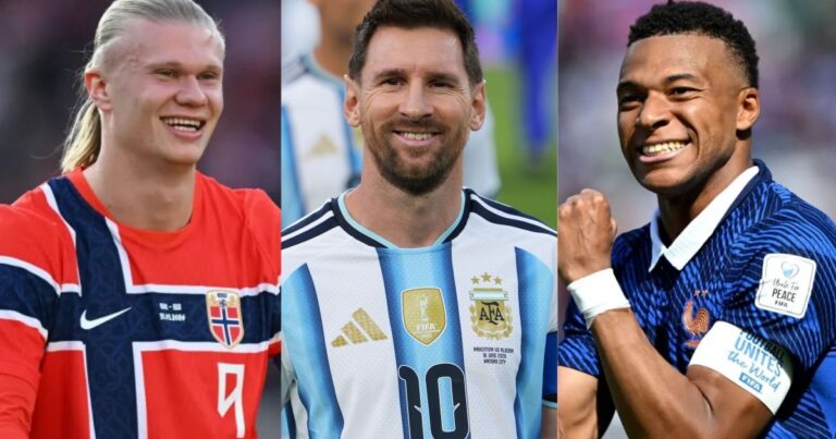 Messi lidera artilharia histórica; Mbappé e Haaland disputam perseguição