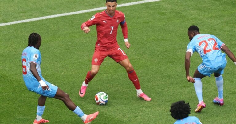 Portugal contorna pressão após tropeço diante do Congo