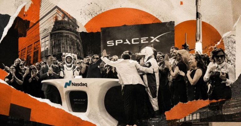 IPO da SpaceX fracassa com queda de 31% desde o auge
