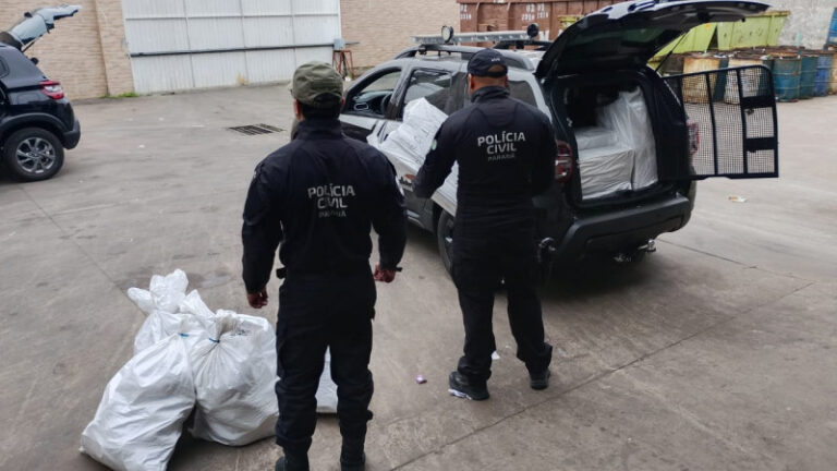 PCPR destrói 2 mil pares de tênis falsificados apreendidos
