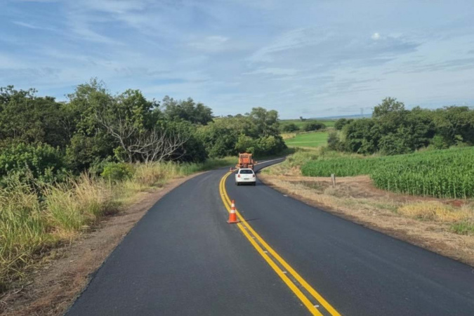 DER/PR reforça pavimento de rodovias entre Uraí e Rancho Alegre