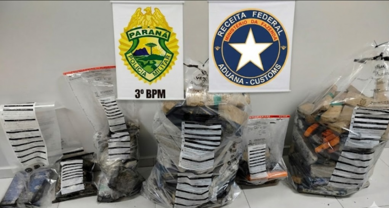 Operação integrada apreende 124 kg de maconha em Itapejara d'Oeste
