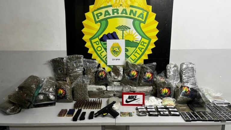 PMPR apreende drogas e armamento em operação em Curitiba