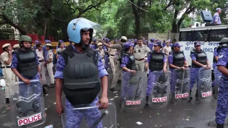 Protesto do Movimento das Baratas na Índia cria confronto com polícia