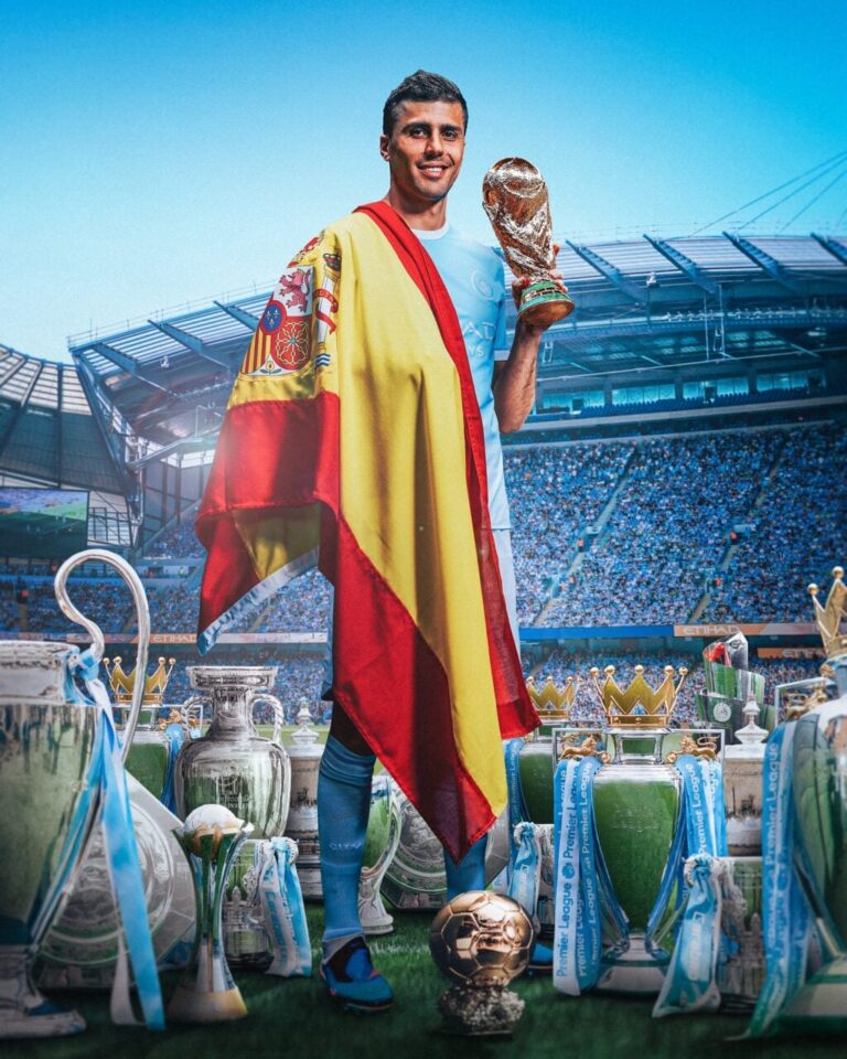 Rodri eleito melhor jogador da Copa do Mundo 2026