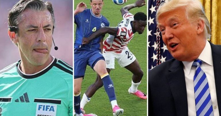 Trump critica árbitro e defende jogador americano na Copa