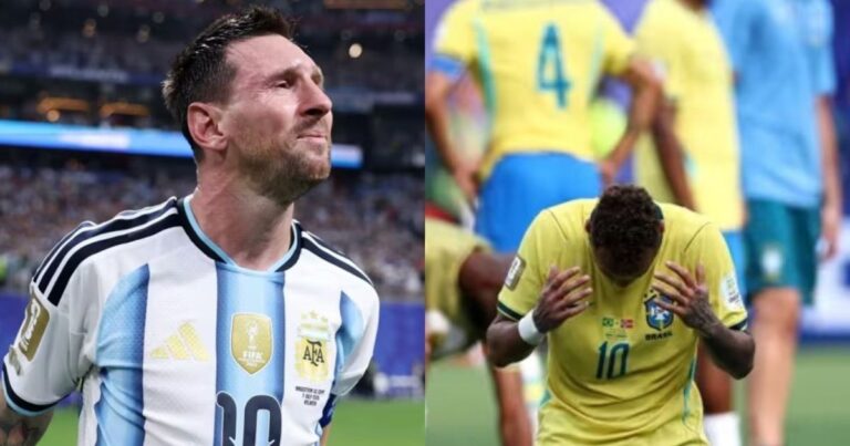 TV argentina contrasta choro de Messi e Neymar na Copa