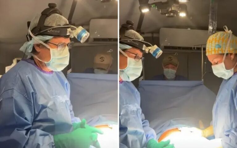 Hospital de campanha na Venezuela oferece orações antes de cirurgias
