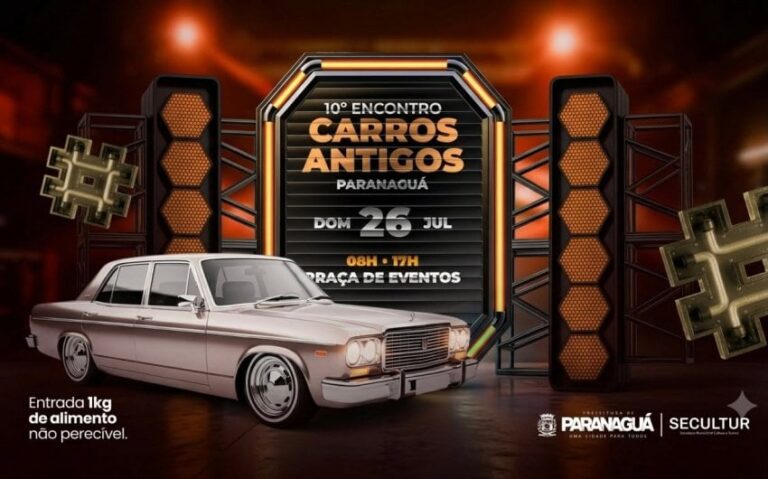 Paranaguá celebra 10º Encontro de Carros Antigos neste domingo