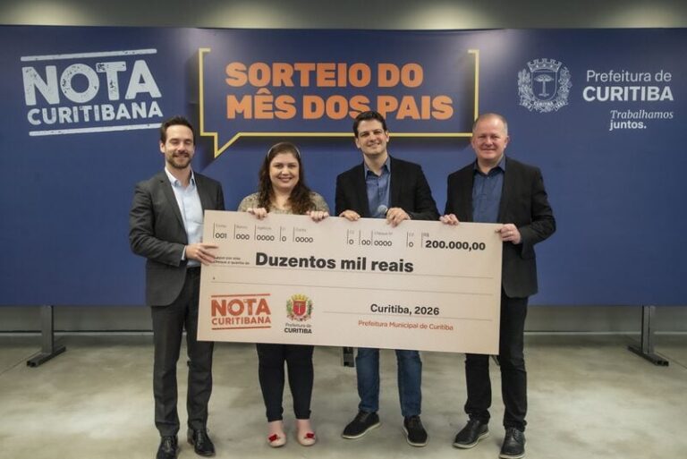 Nota curitibana distribui R$ 350 mil a três vencedoras em sorteio do Dia dos Pais