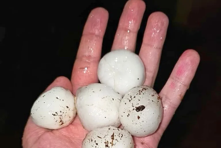 Granizo com pedras gigantes atinge cidades do Paraná na sexta-feira