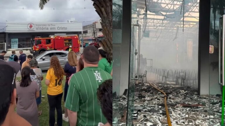 Incêndio destrói Igreja Assembleia de Deus em Recife