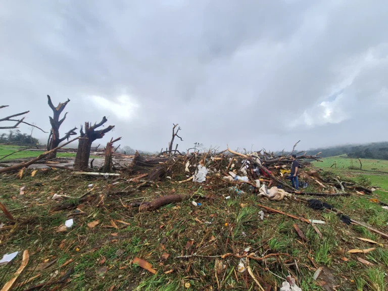 Simepar classifica tornado de Piraí do Sul como F3 com rajadas de até 332 km/h
