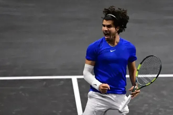 Alcaraz salva dois match points e empata Laver Cup com Fritz em Londres