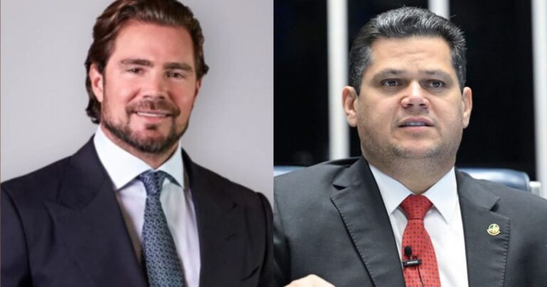 PF obtém mensagens que mostram amizade entre ex-banqueiro Vorcaro e presidente do Senado Alcolumbre