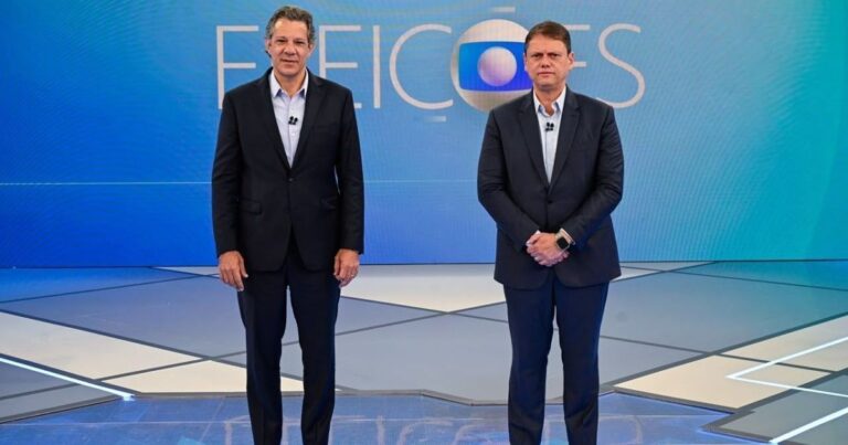 Debate Tarcísio e Haddad prioriza confronto pessoal sobre diálogo com eleitores