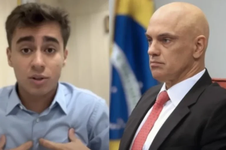 Nikolas Ferreira publica foto de Moraes com frase ofensiva em camiseta