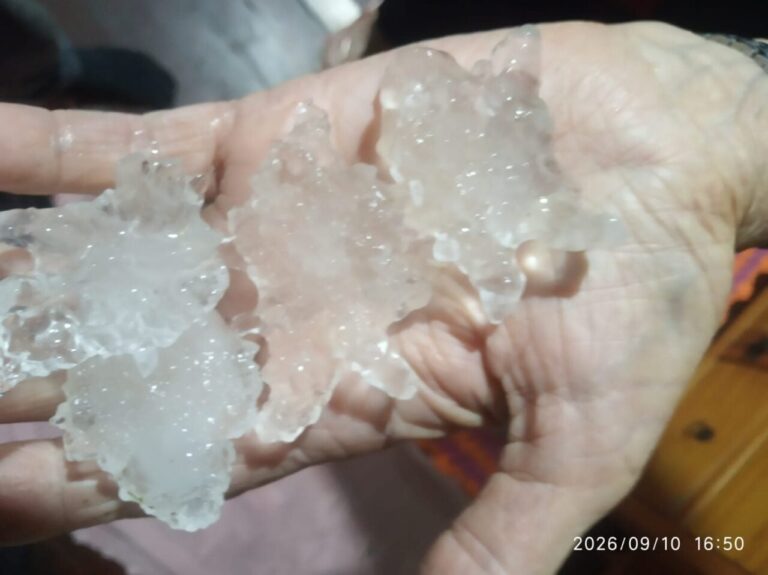 Cidades do Paraná registram chuva intensa com granizo do tamanho da palma da mão