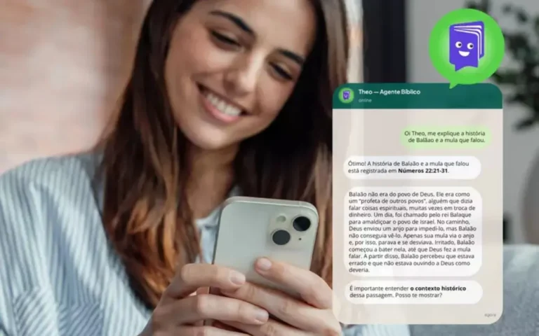 Assistente bíblico Theo no WhatsApp facilita discipulado infantil para pais e educadores