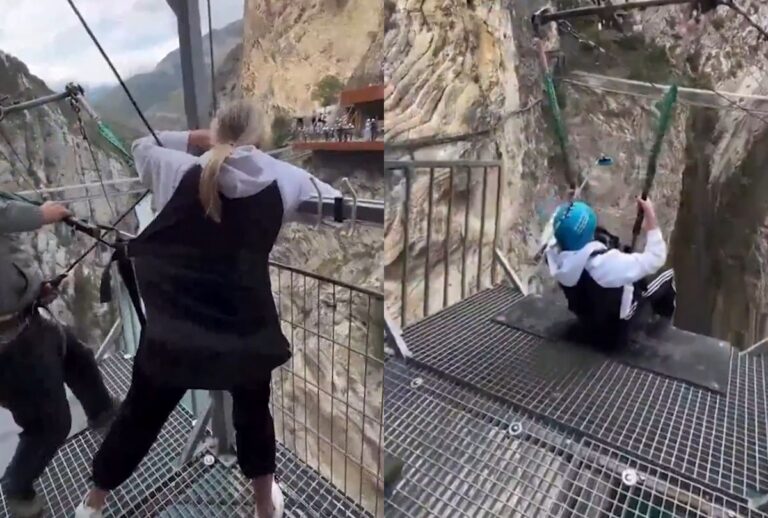 Instrutores forçam turista a saltar de cânion de 80 metros no Daguestão