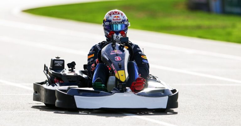 Verstappen sai da 101ª posição e vence desafio de kart em 14 voltas
