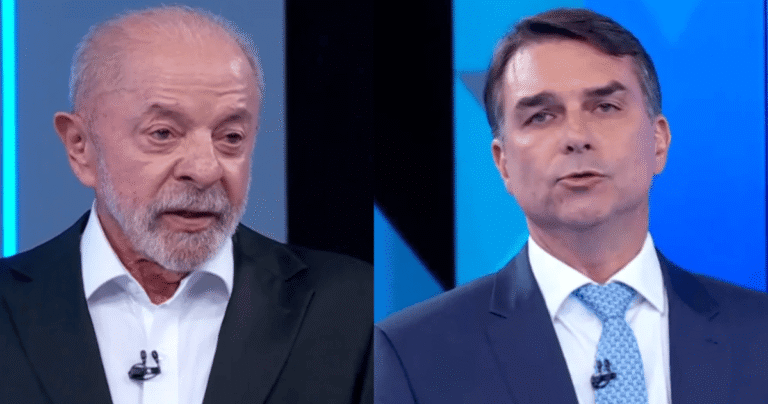 Flávio e Lula têm estratégias expostas como frágeis em debate na Globo