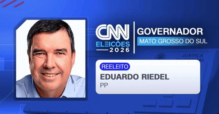 Eduardo Riedel é reeleito governador de Mato Grosso do Sul no primeiro turno