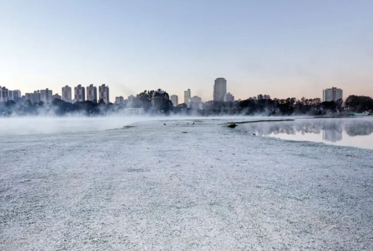 Simepar prevê frio intenso no Paraná com mínima de 2°C nesta segunda