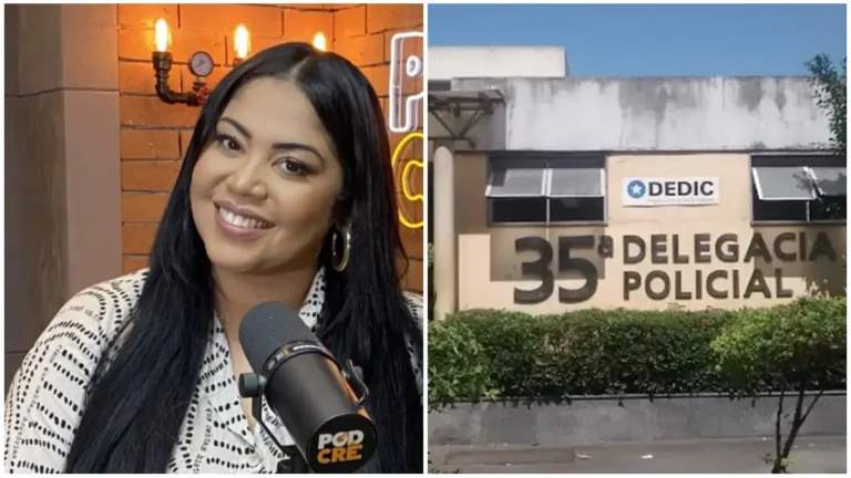 Cantora gospel Gisele Nascimento presta depoimento em delegacia do Rio