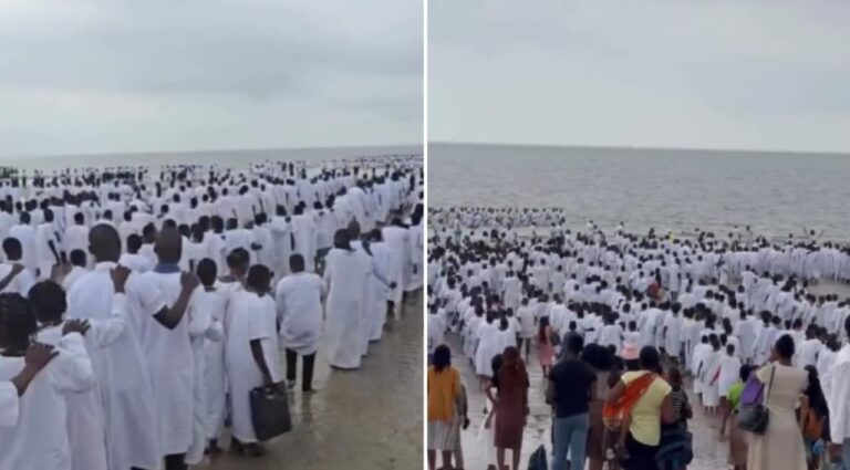 Pastor Ney Viana batiza mais de 3 mil pessoas em praia de Maputo
