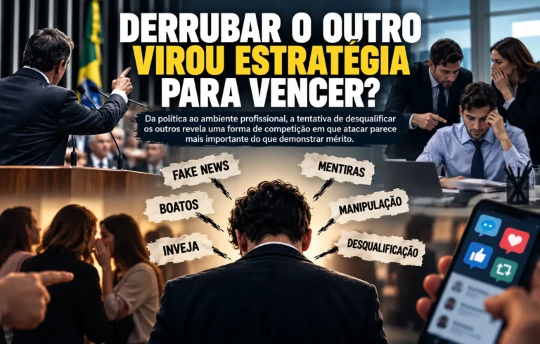 Desqualificação de adversários se torna estratégia comum na política e no trabalho