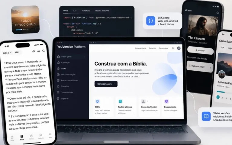 YouVersion lança plataforma gratuita para criar aplicativos bíblicos
