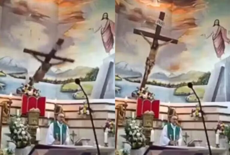 Padre morre após cruz cair sobre ele durante missa ao vivo no Equador