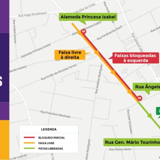 Prefeitura libera quatro faixas na Rua Major Heitor Guimarães em Curitiba