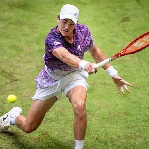 João Fonseca durante o ATP 500 de Halle  • Thomas F. Starke/Getty Images