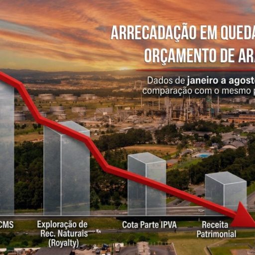 Araucária enfrenta queda na arrecadação e pressão de despesas fixas em 2026