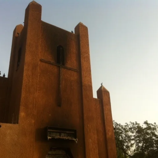 Igreja incendiada na Nigéria (Foto: Reprodução)