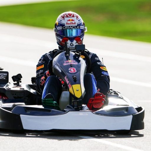 Verstappen sai da 101ª posição e vence desafio de kart em 14 voltas
